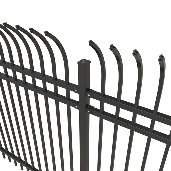 Curve Top Spear Steel Fence - Image 2