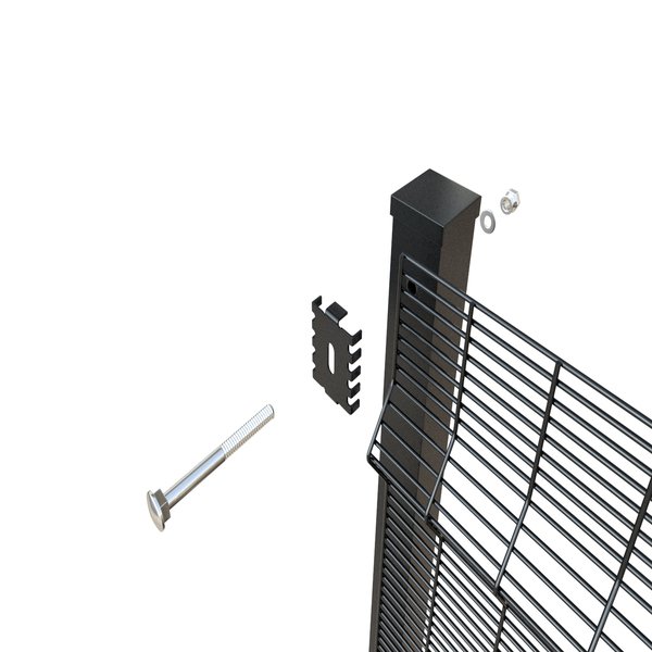 Black High Security Anti Climb Fence for Prison - Image 2